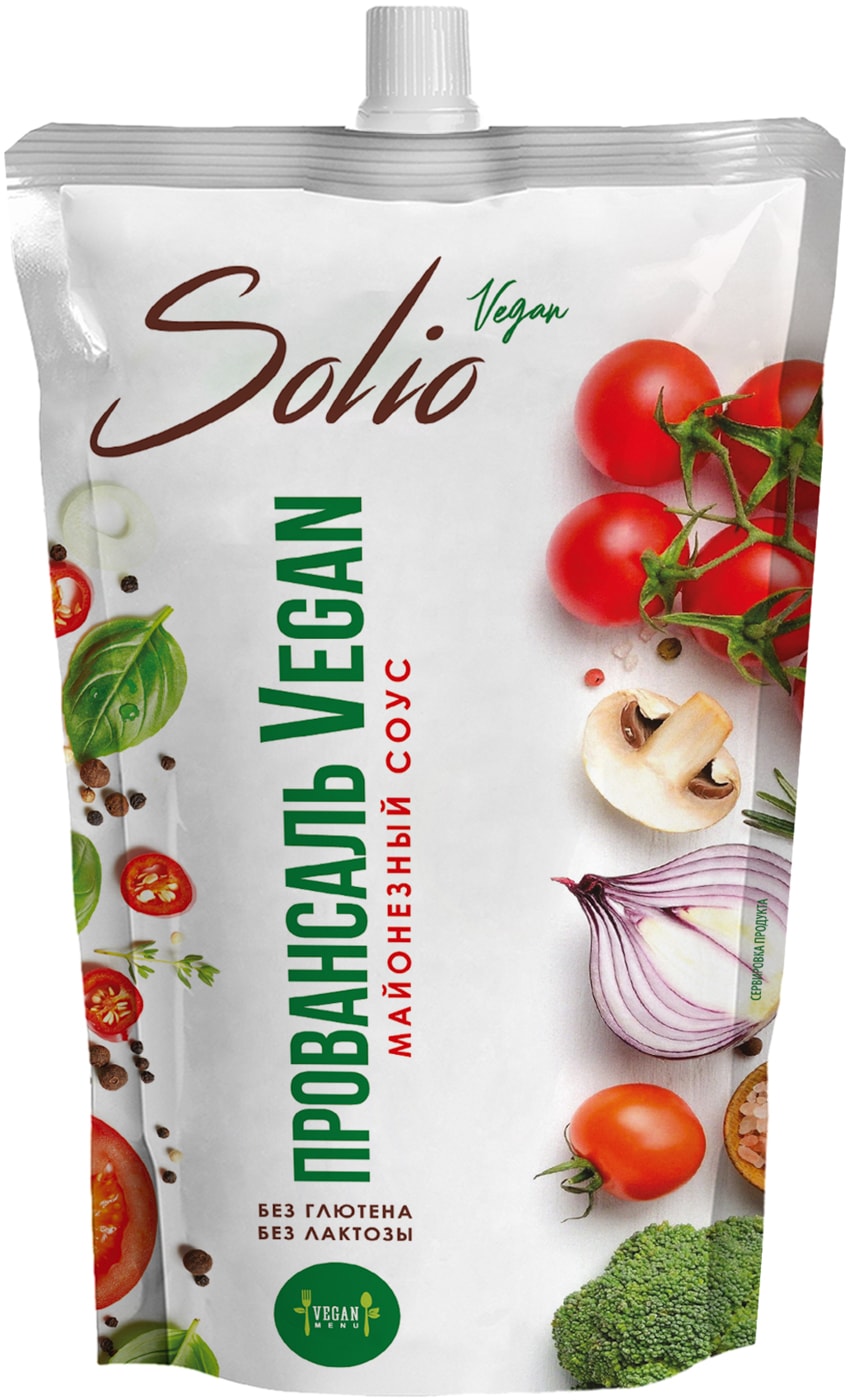 Изображение товара Соус майонезный Solio Vegan Провансаль вегетарианский 50.5% 200мл