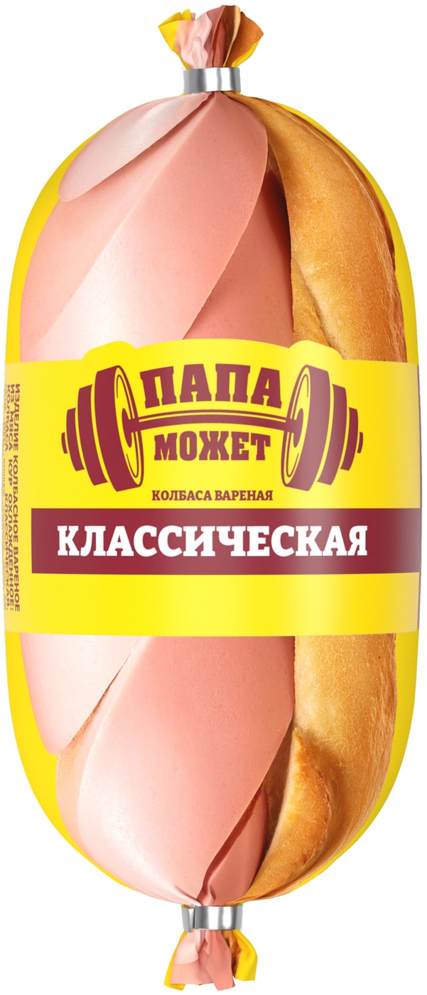 Изображение товара Колбаса вареная Папа может Классическая 400 г — натуральный вкус и качество