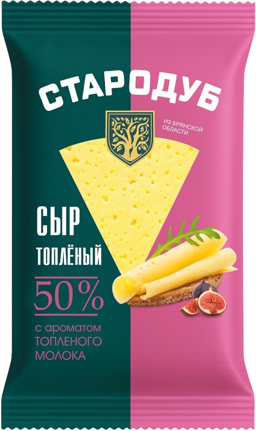 Изображение товара Сыр Стародуб Топленый с ароматом топленого молока 50% 180г