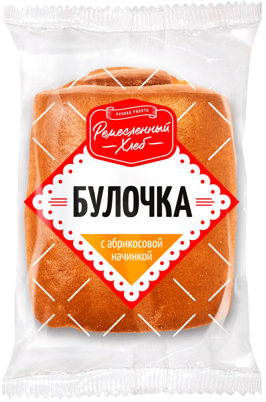Изображение товара Булочка Ремесленный хлеб с абрикосовой начинкой 75г