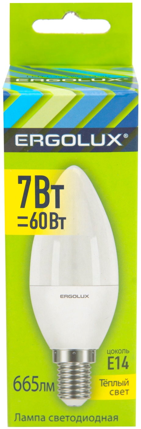 Изображение товара Лампа светодиодная Ergolux LED E14 7Вт