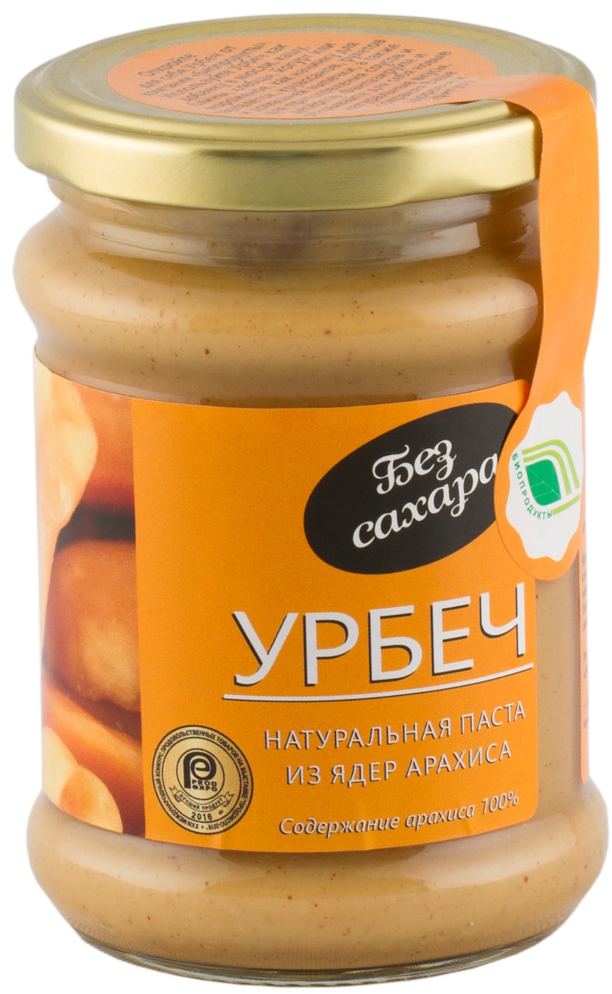 Изображение товара Паста Урбеч Биопродукты из ядра арахиса 280г