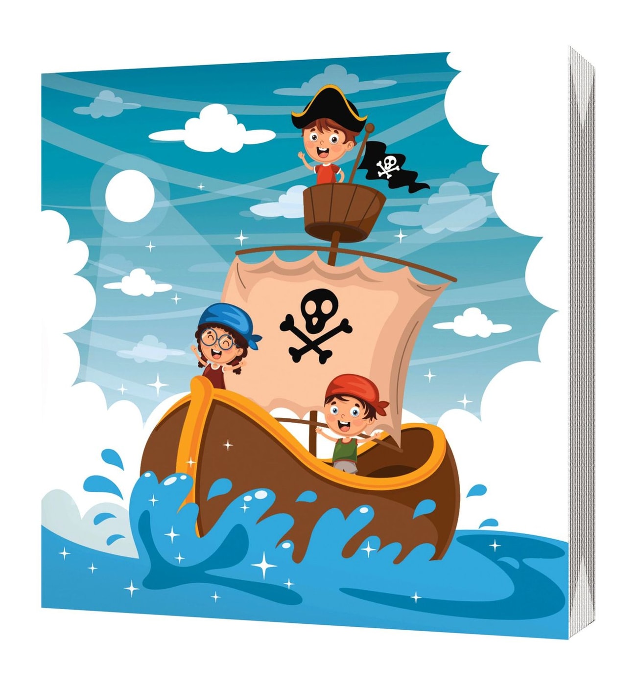 Изображение товара Салфетки бумажные Маркет Kids сервировочные трехслойные с рисунком 33*33см 20шт