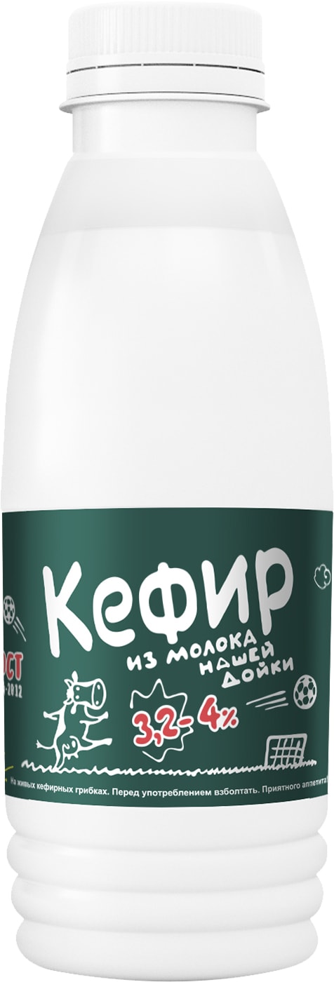 Изображение товара Кефир Из молока Нашей дойки 3.2-4% 430г