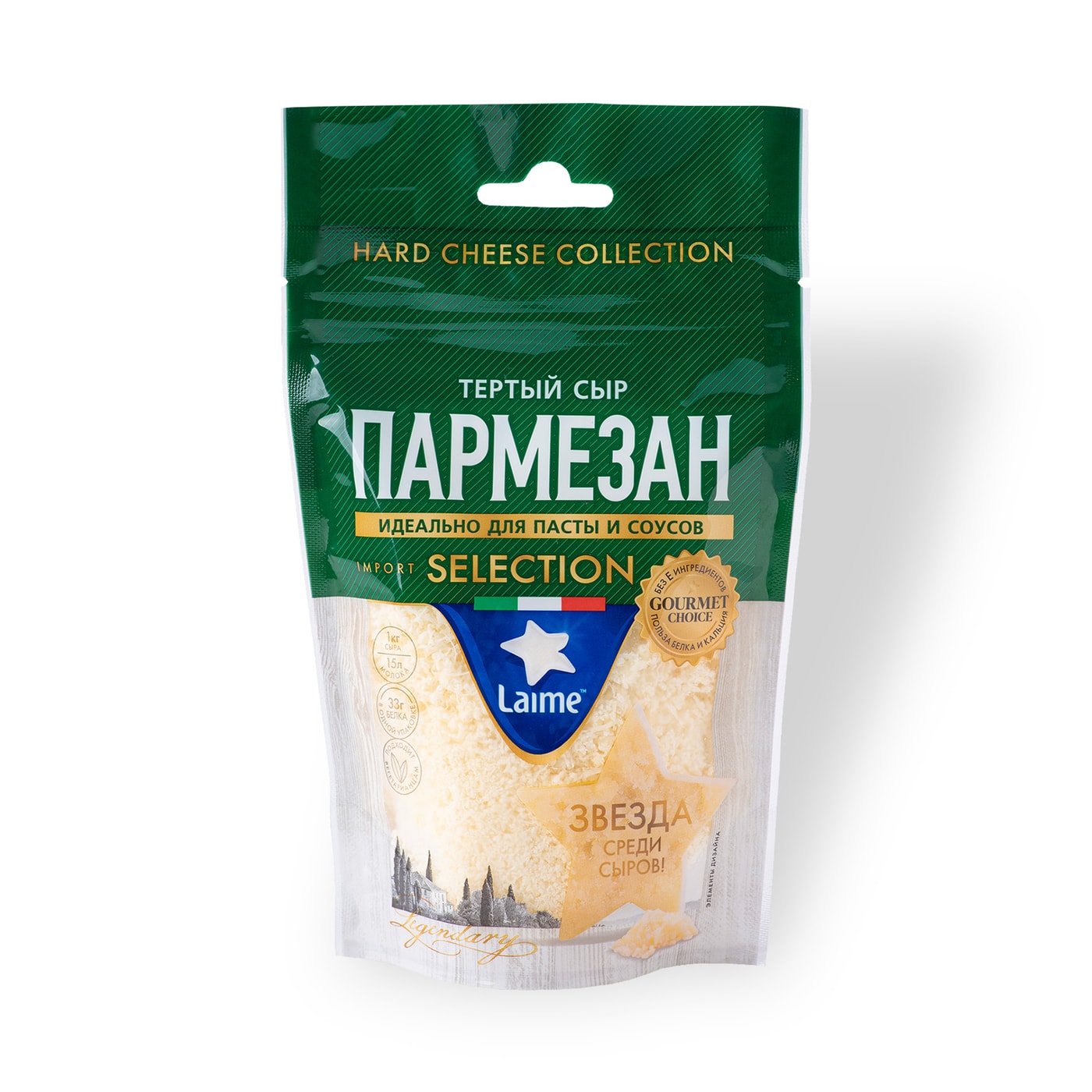Изображение товара Сыр Laime Пармезан твердый тертый 40% 140г