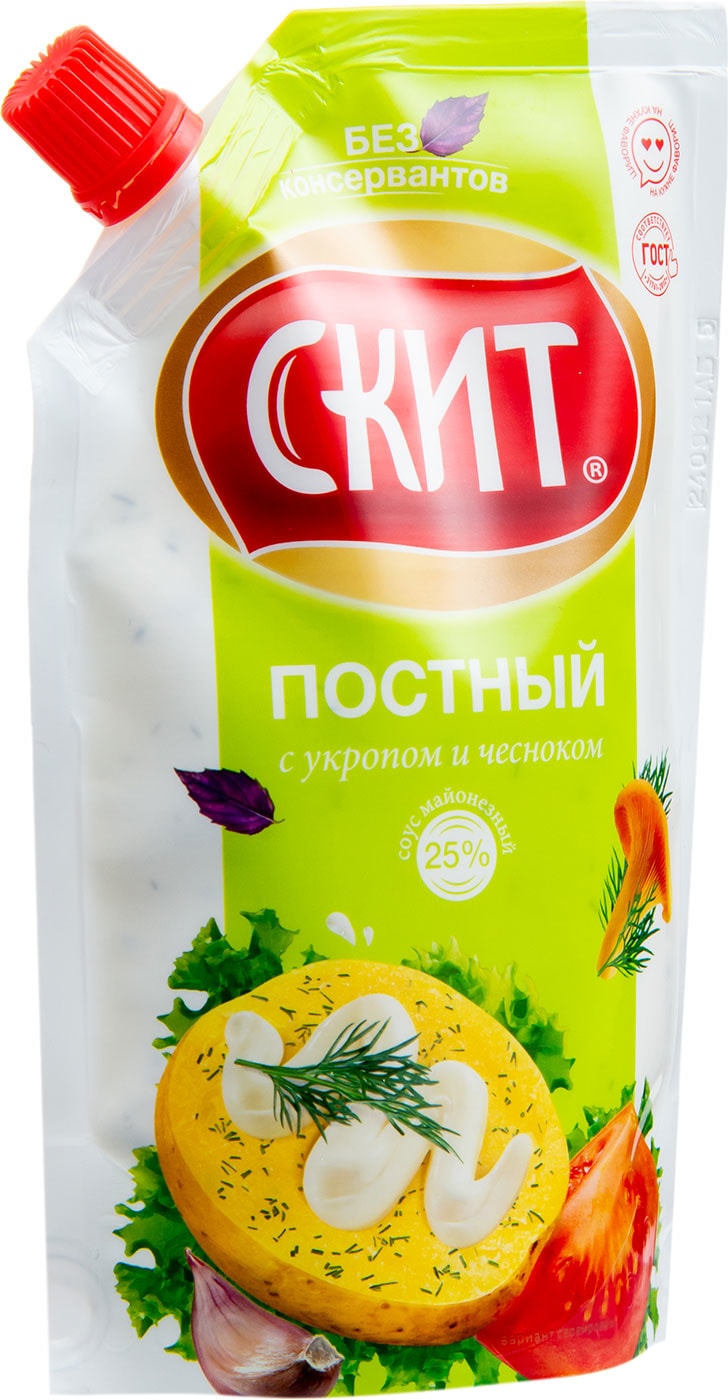 Изображение товара Соус майонезный Скит Постный 25% 225мл