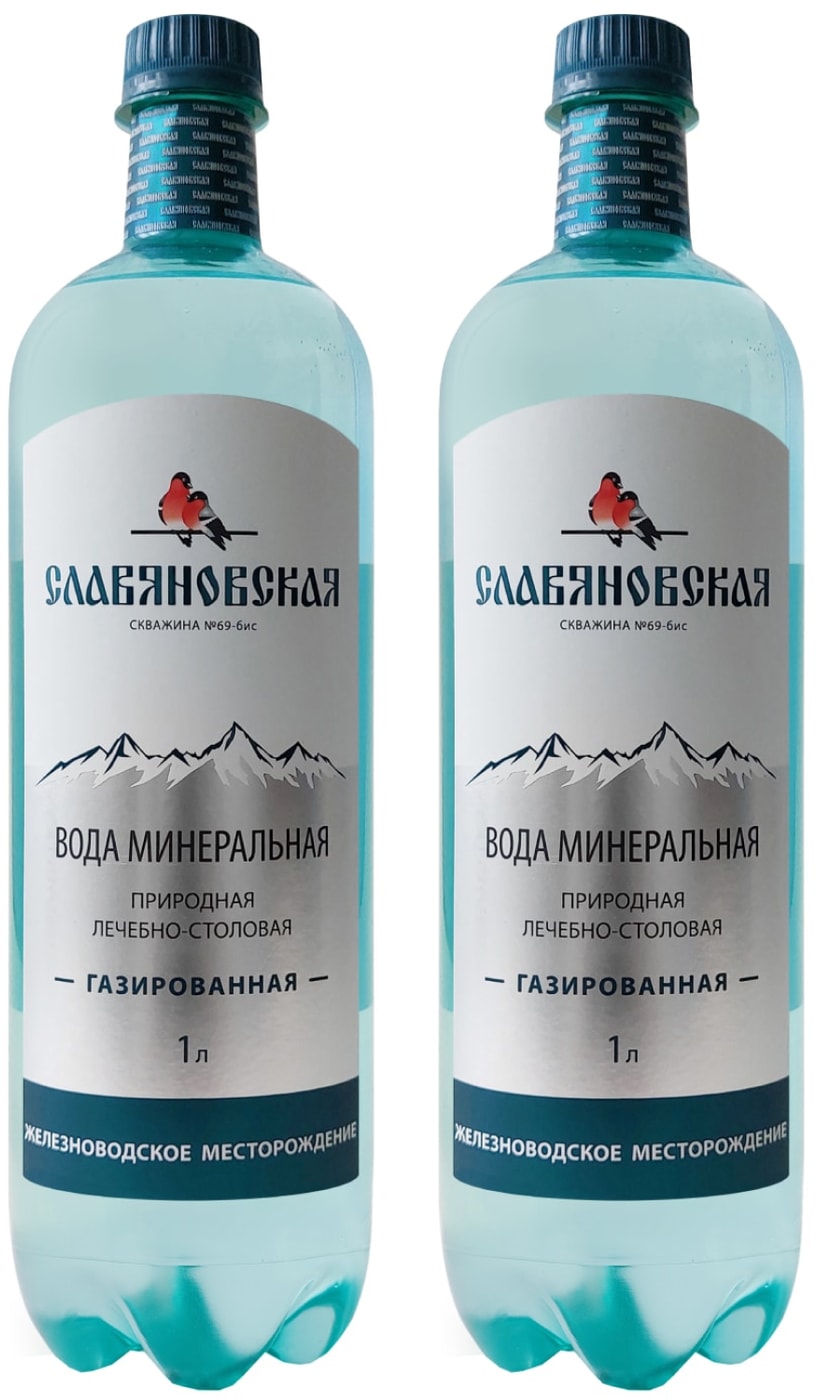 Изображение товара Вода Славяновская газированная 1л
