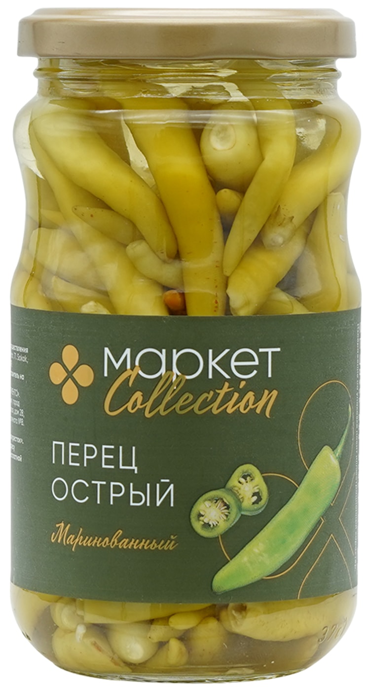 Изображение товара Перец Маркет Collection острый маринованный 340г