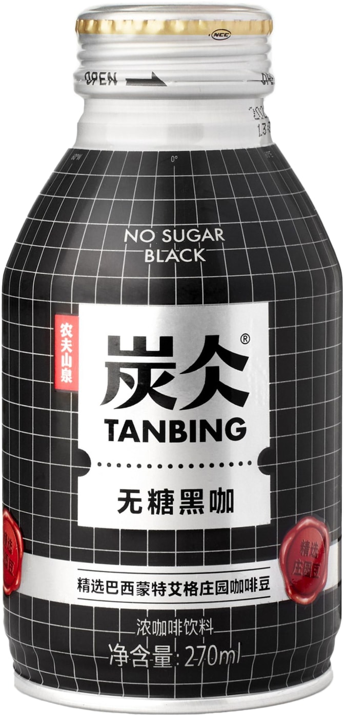 Изображение товара Кофейный напиток Tanbing черный без сахара 270 мл в алюминиевой упаковке
