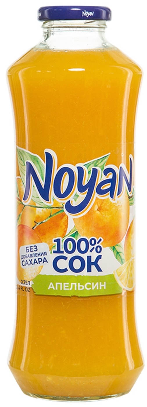 Изображение товара Сок Noyan Апельсин 750 мл натуральный восстанавливаемый напиток