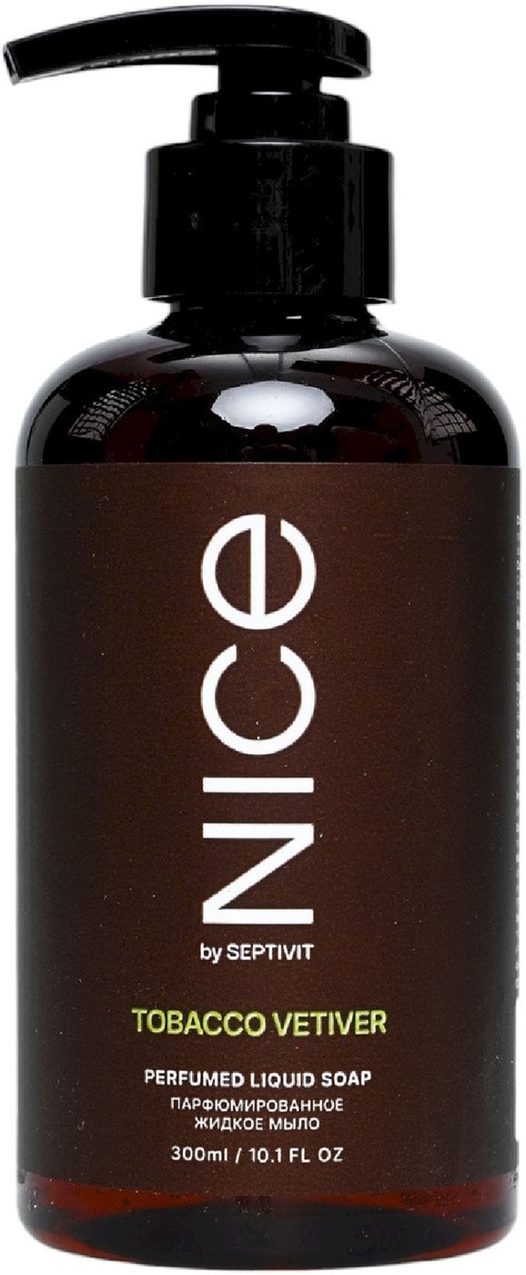 Изображение товара Nice By Septivit Formula Tobacco Vetiver Жидкое Мыло 0.3 л Парфюмированное