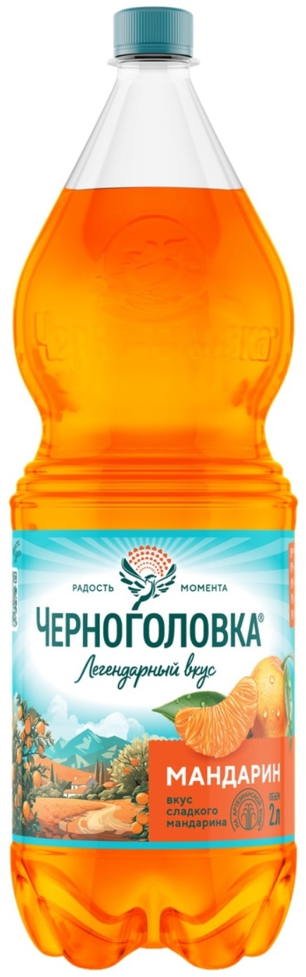Изображение товара Напиток Черноголовка Мандарин 2л - освежающий вкус Изображение товара Напиток Черноголовка Мандарин 2л - освежающий вкус