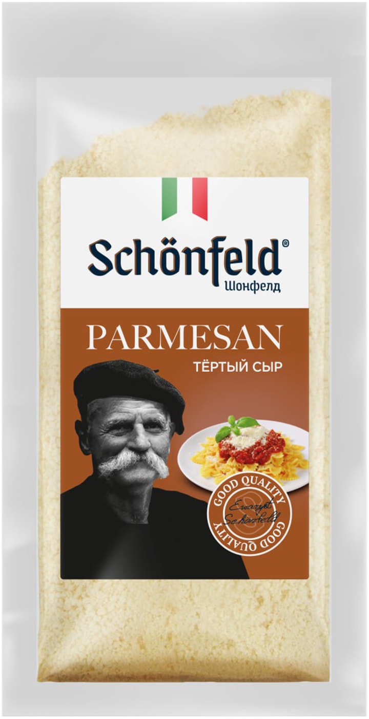 Изображение товара Сыр Schonfeld Пармезан 40% 80г твердый натуральный