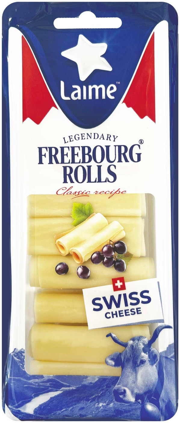 Изображение товара Сыр Laime Фрибург роллы 49% 100г