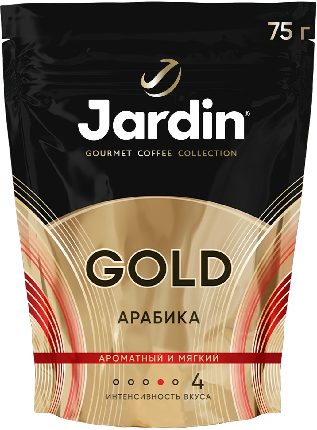 Изображение товара Растворимый кофе Jardin Gold 95 г - насыщенный аромат и быстрота приготовления