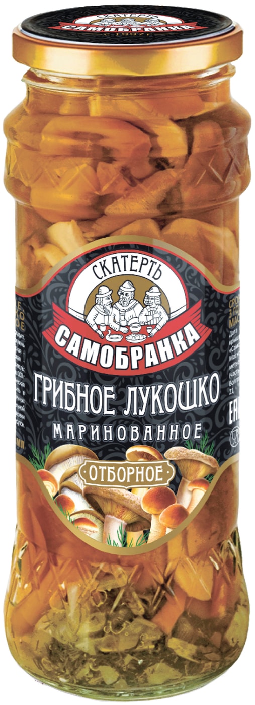 Изображение товара Грибы Скатерть-самобранка Грибное лукошко маринованное 370мл