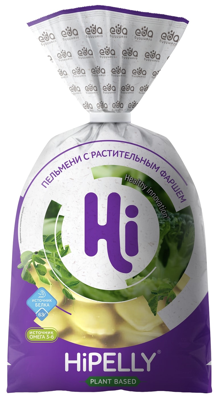 Изображение товара Пельмени растительные Hi Hipelly 700г без мяса для здорового питания