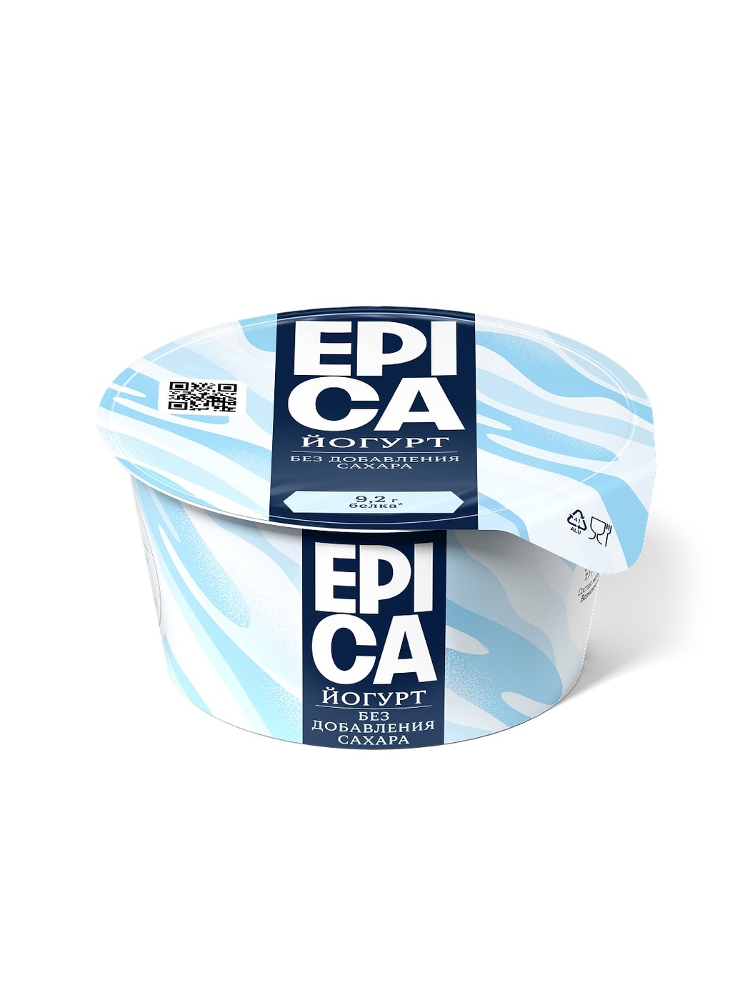 Изображение товара Натуральный йогурт Epica 6% 130г с пробиотиками и кремовой текстурой Изображение товара Натуральный йогурт Epica 6% 130г с пробиотиками и кремовой текстурой