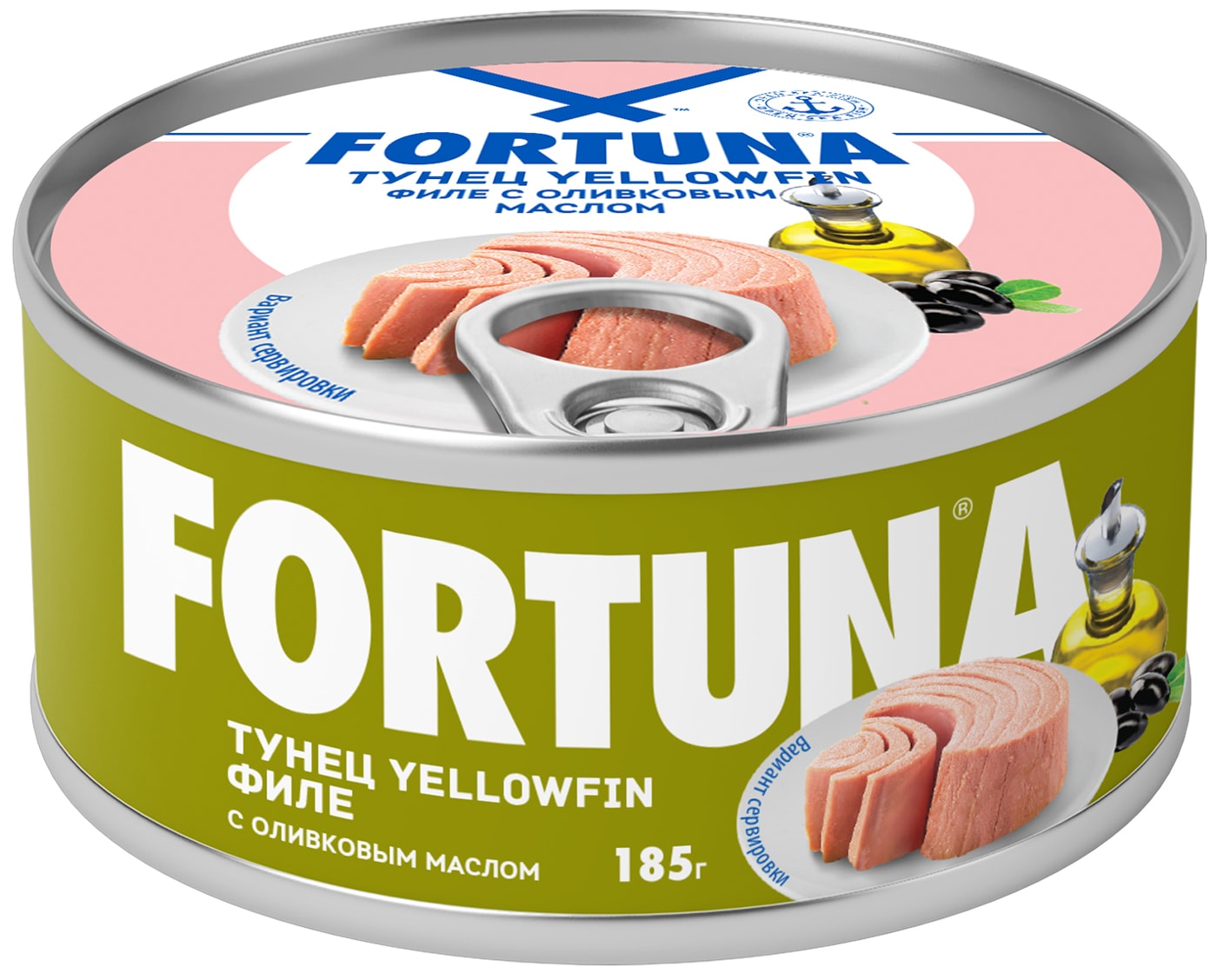 Изображение товара Тунец Fortuna yellowfin в оливковом масле 185г