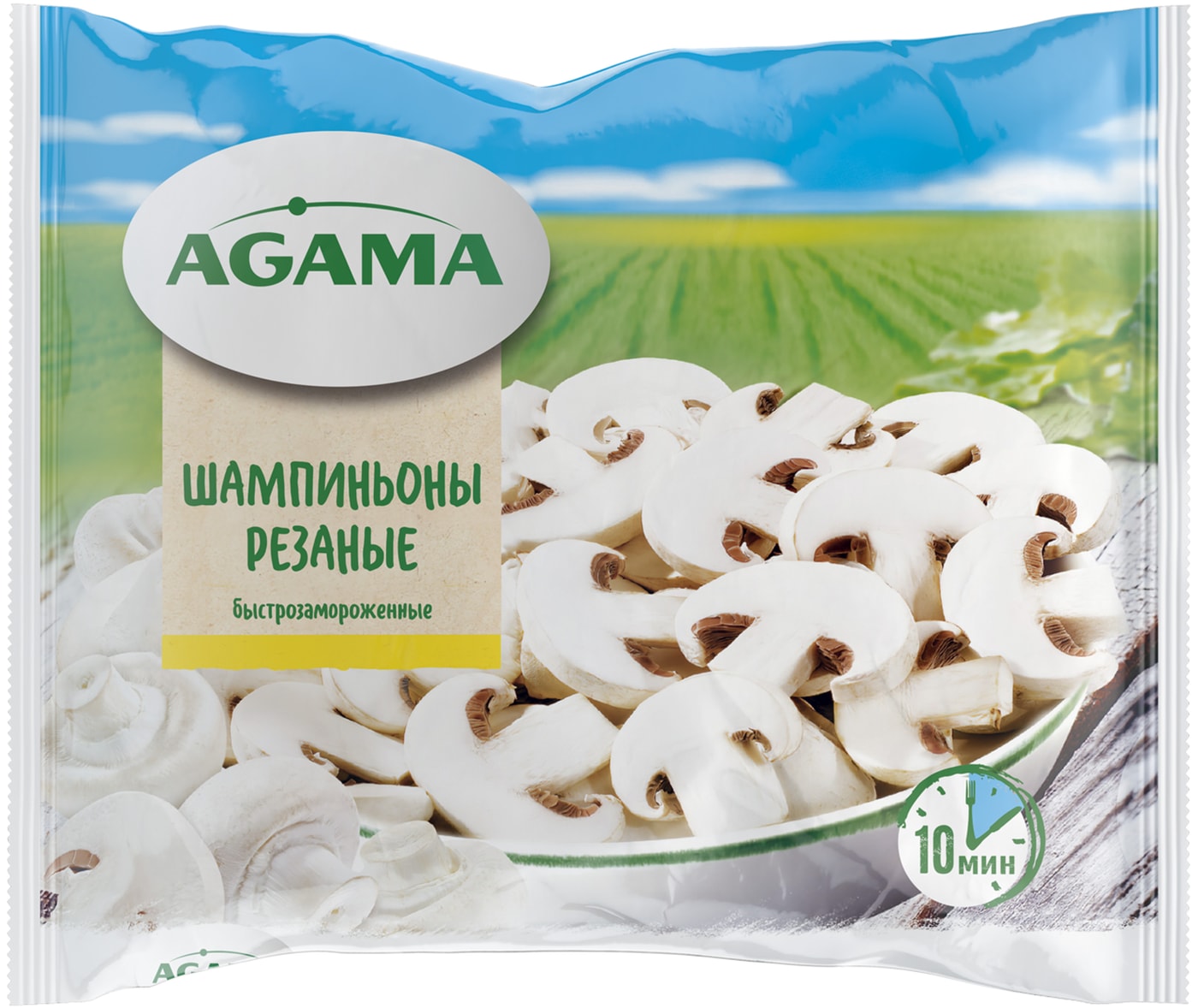 Изображение товара Шампиньоны Agama резаные 400г