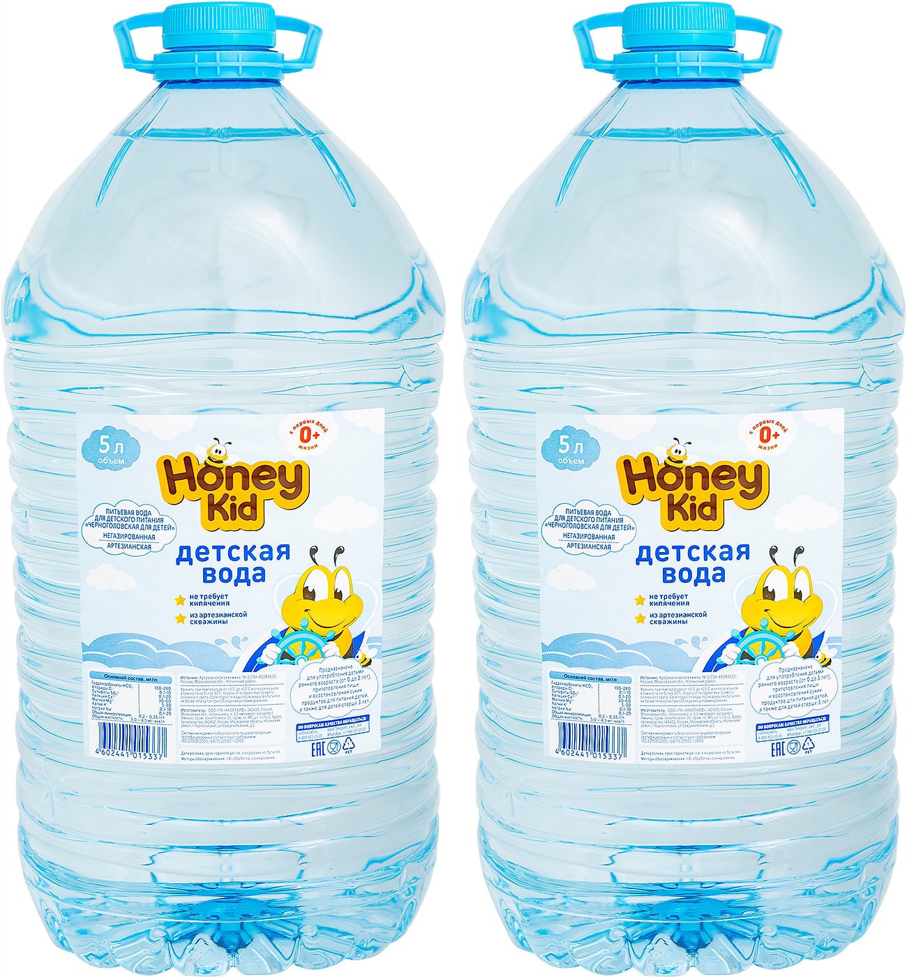 Изображение товара Вода Honey Kid детская негазированная 5л