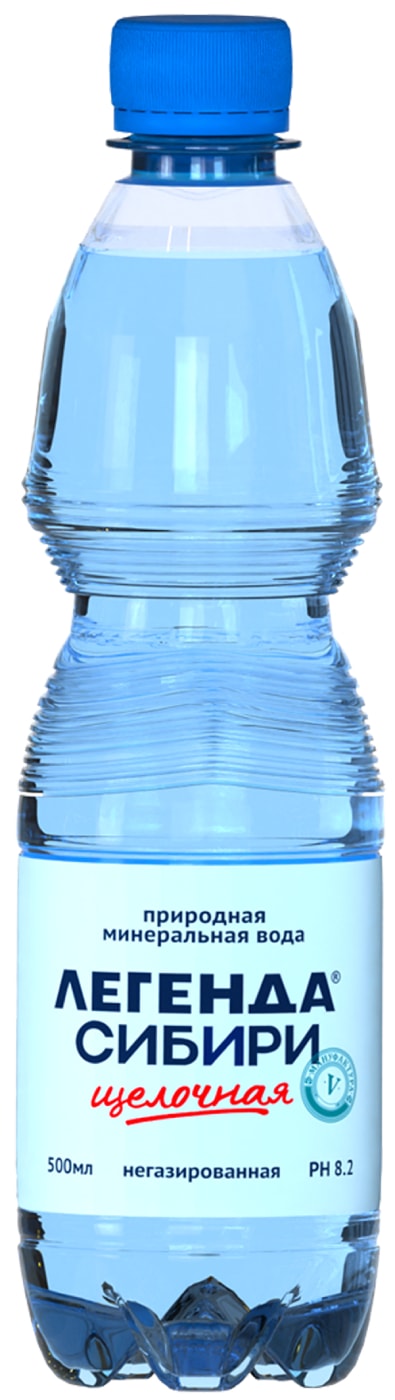 Изображение товара Минеральная вода Легенда Сибири 0.5 л негазированная пластиковая бутылка