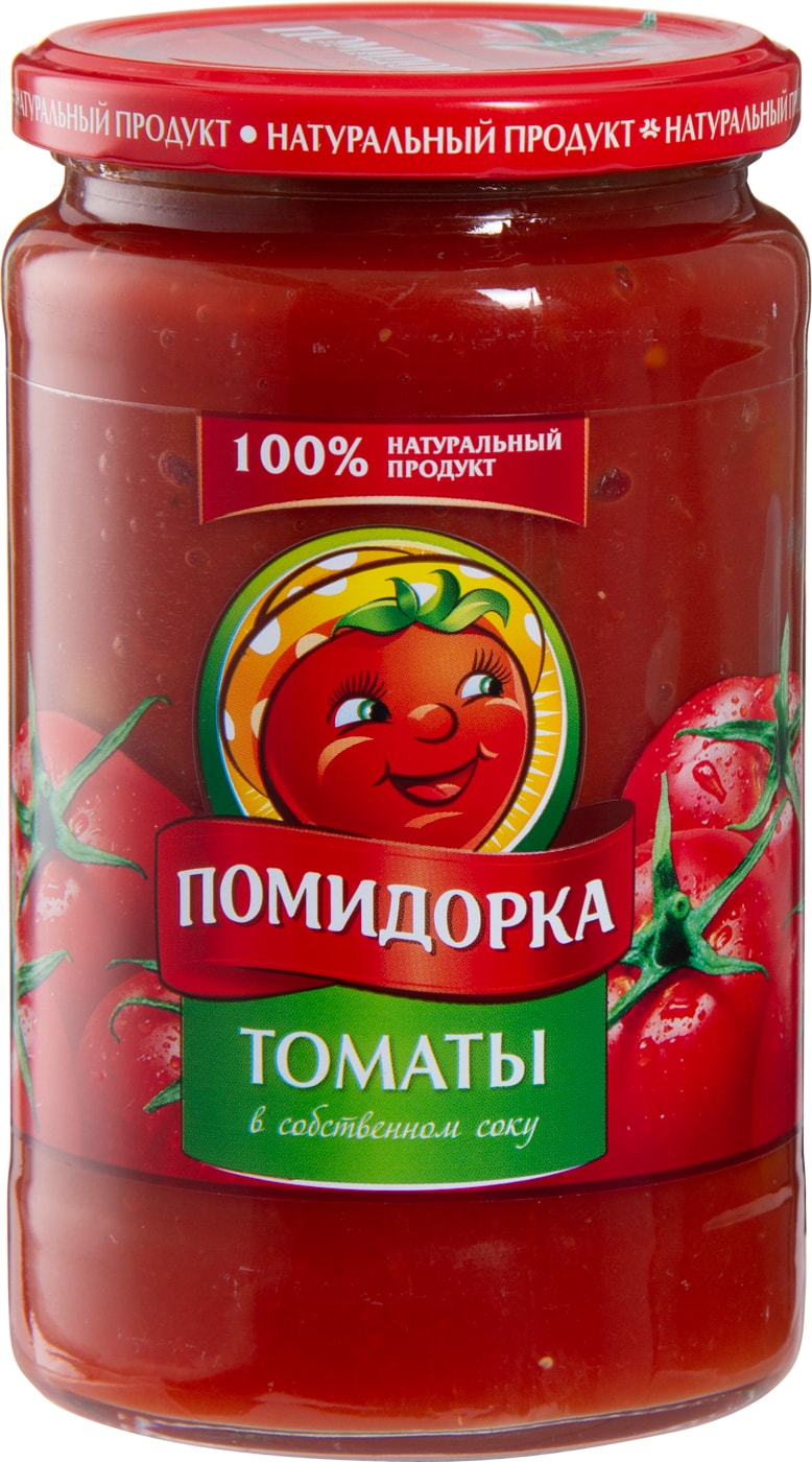 Изображение товара Томаты Помидорка неочищенные в собственном соку 720г