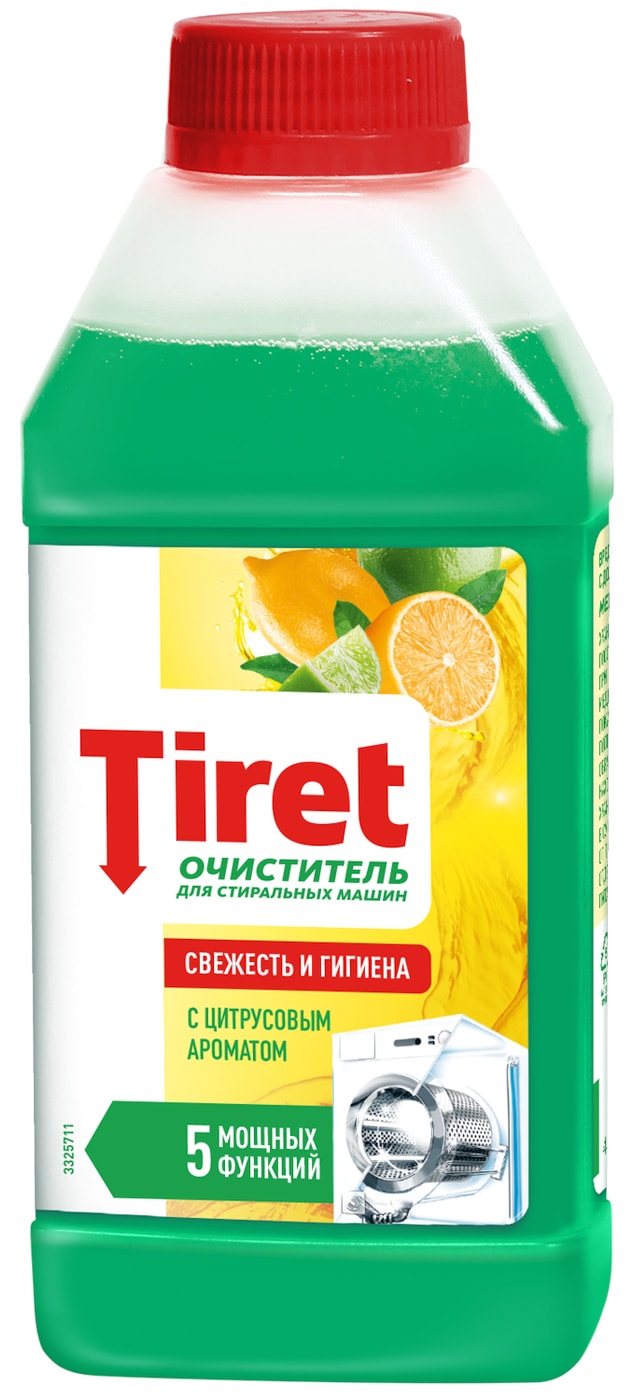 Изображение товара Очиститель Tiret для стиральных машин Свежесть лимона 250мл