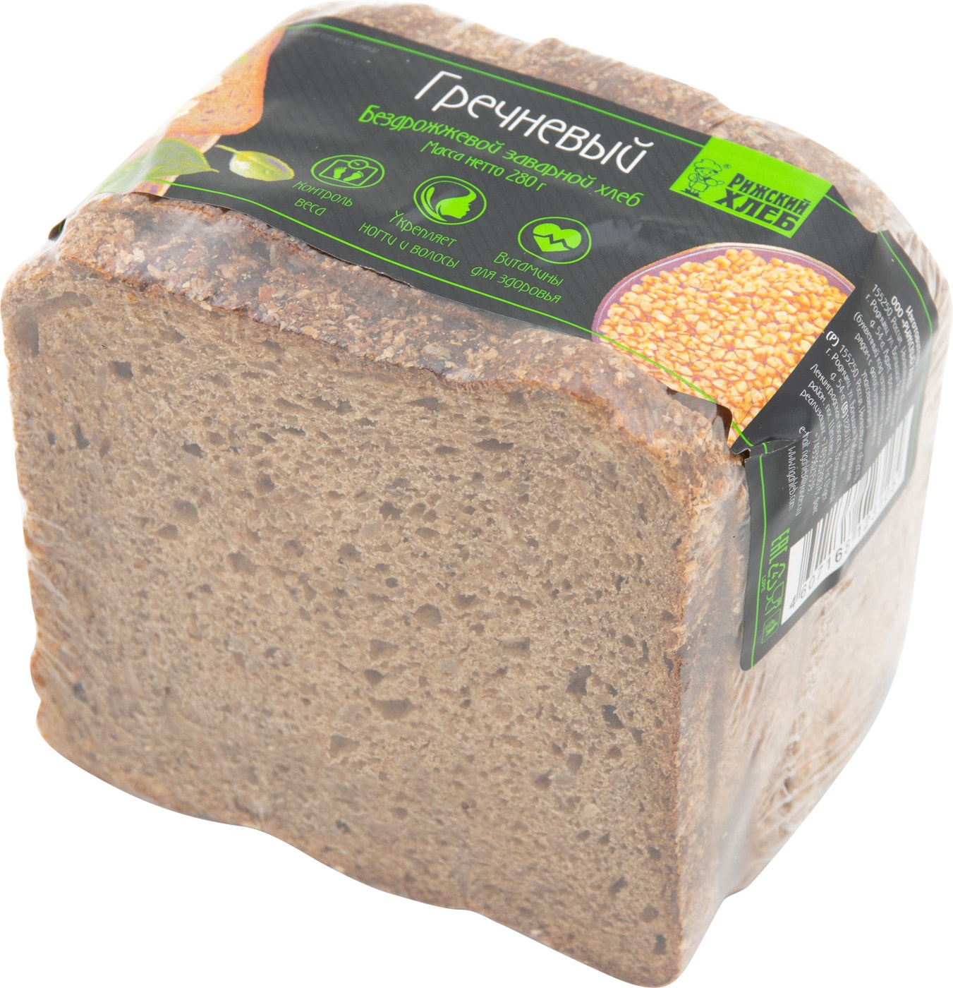 Изображение товара Хлеб Рижский Хлеб Гречневый 280г