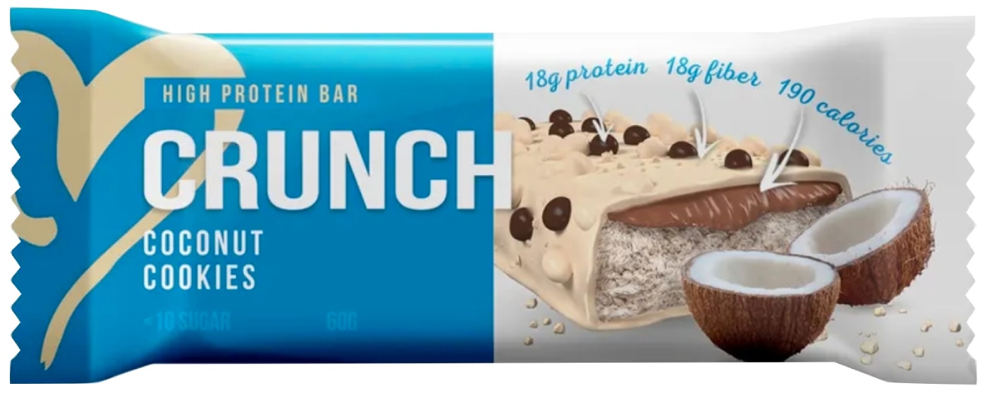 Изображение товара Батончик протеиновый Crunch Кокосовое печенье 60г