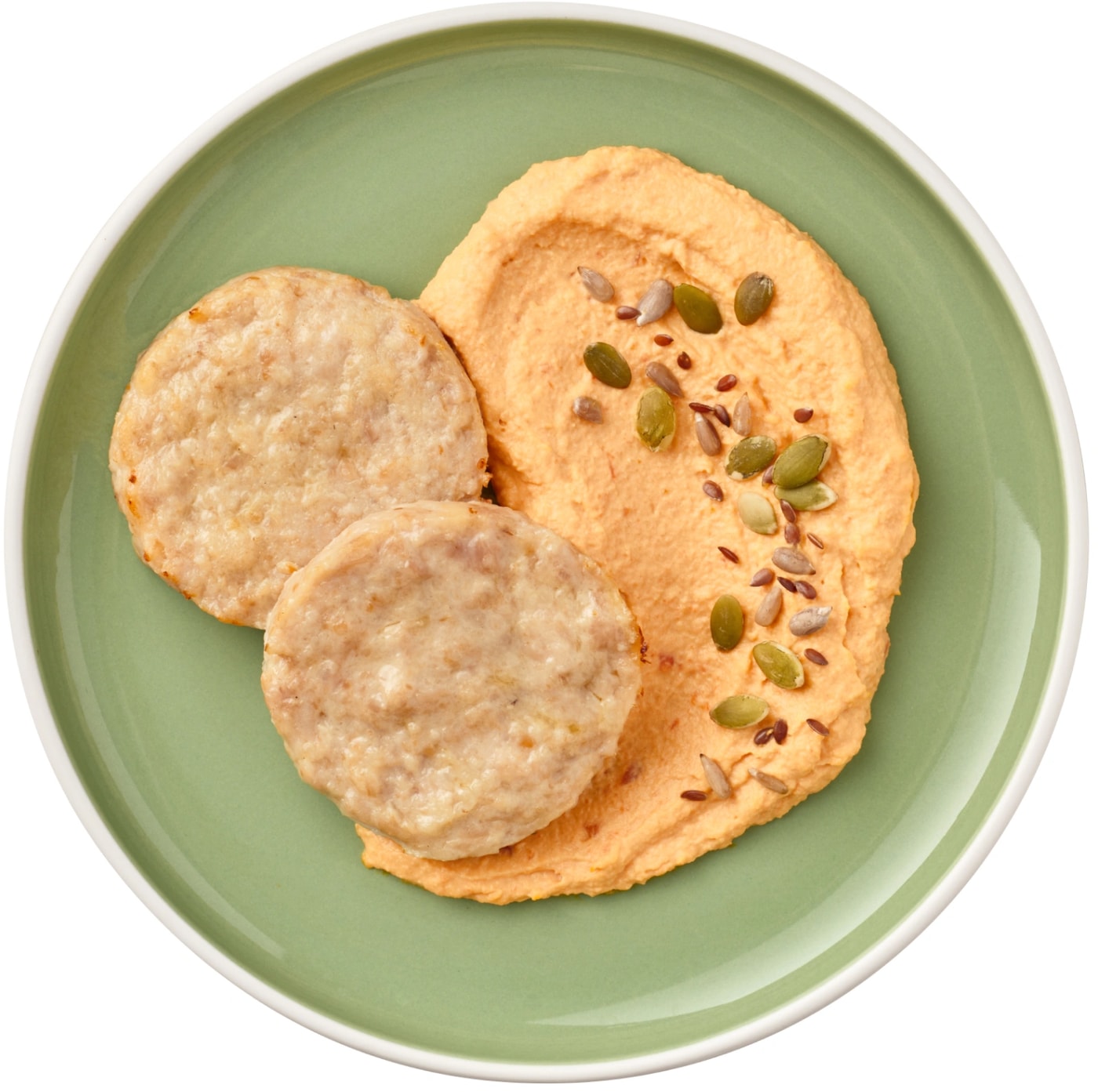 Изображение товара Котлеты Зеленая линия из индейки с пюре из батата 220г