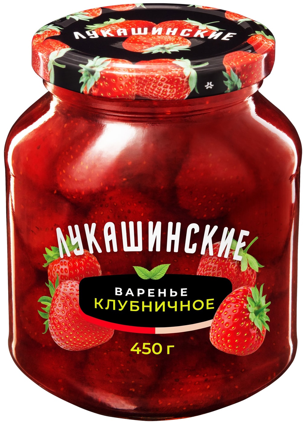 Изображение товара Варенье Лукашинские клубничное 450 г - натуральное и вкусное