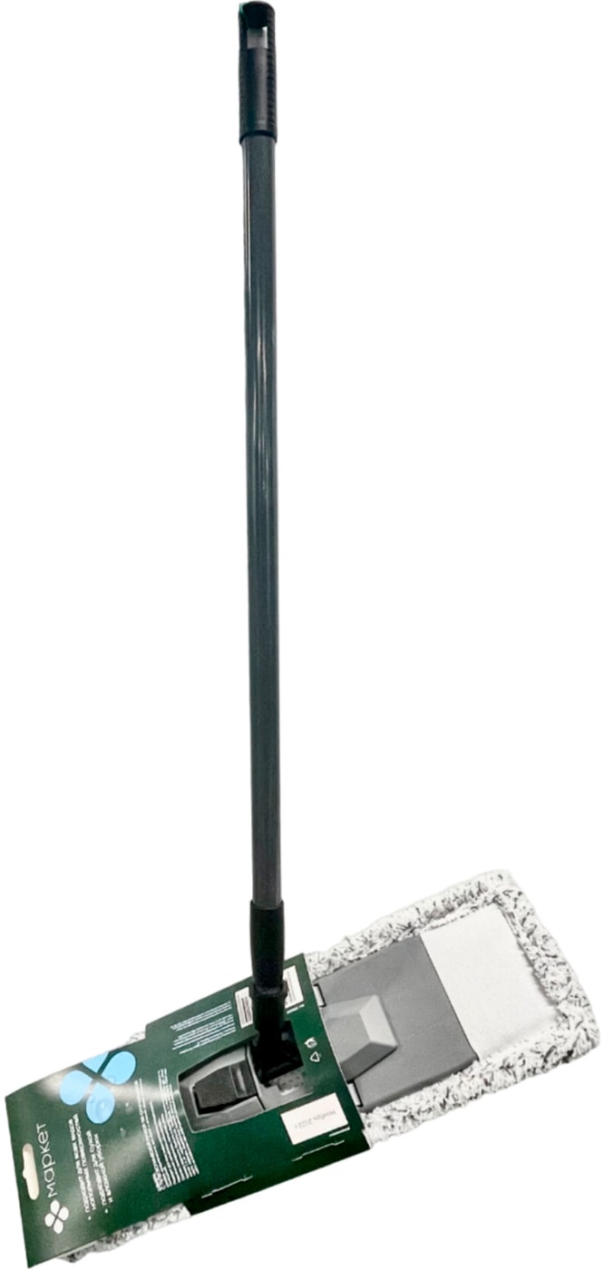 Изображение товара Швабра Маркет с телескопической ручкой и насадкой EKB049