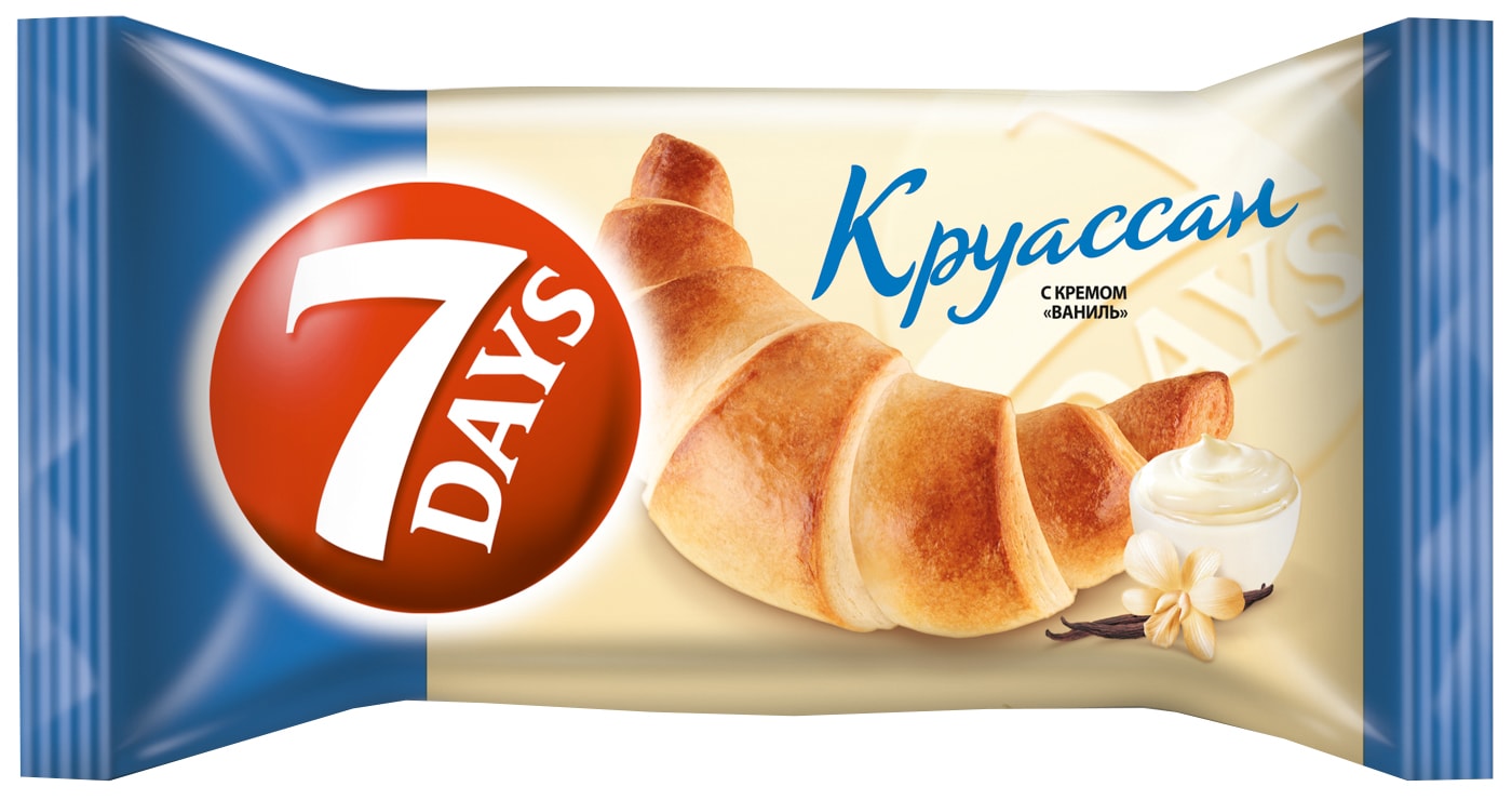 Изображение товара Круассан 7 Days с кремом Ваниль 65г