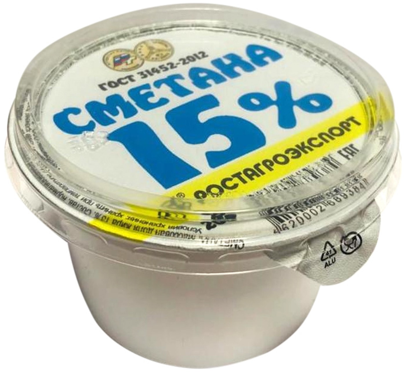 Изображение товара Сметана Ростагроэкспорт 15% 50г