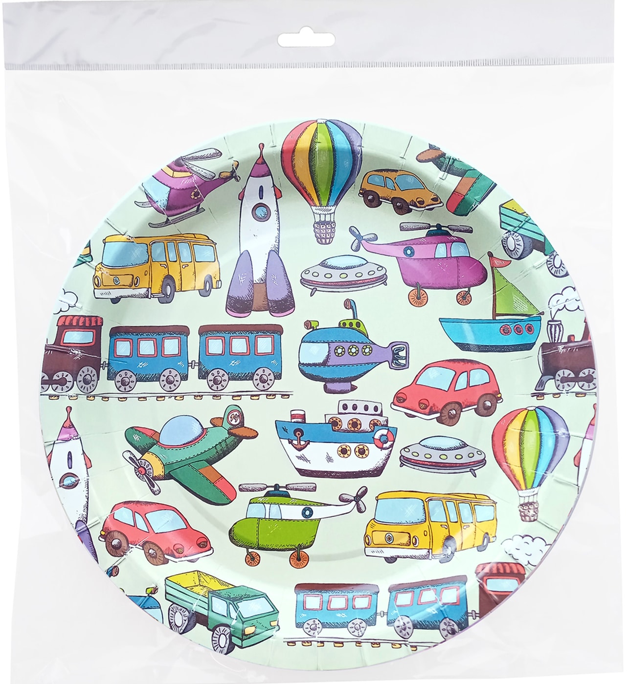 Изображение товара Тарелки одноразовые Маркет Kids бумажные 23см*6шт