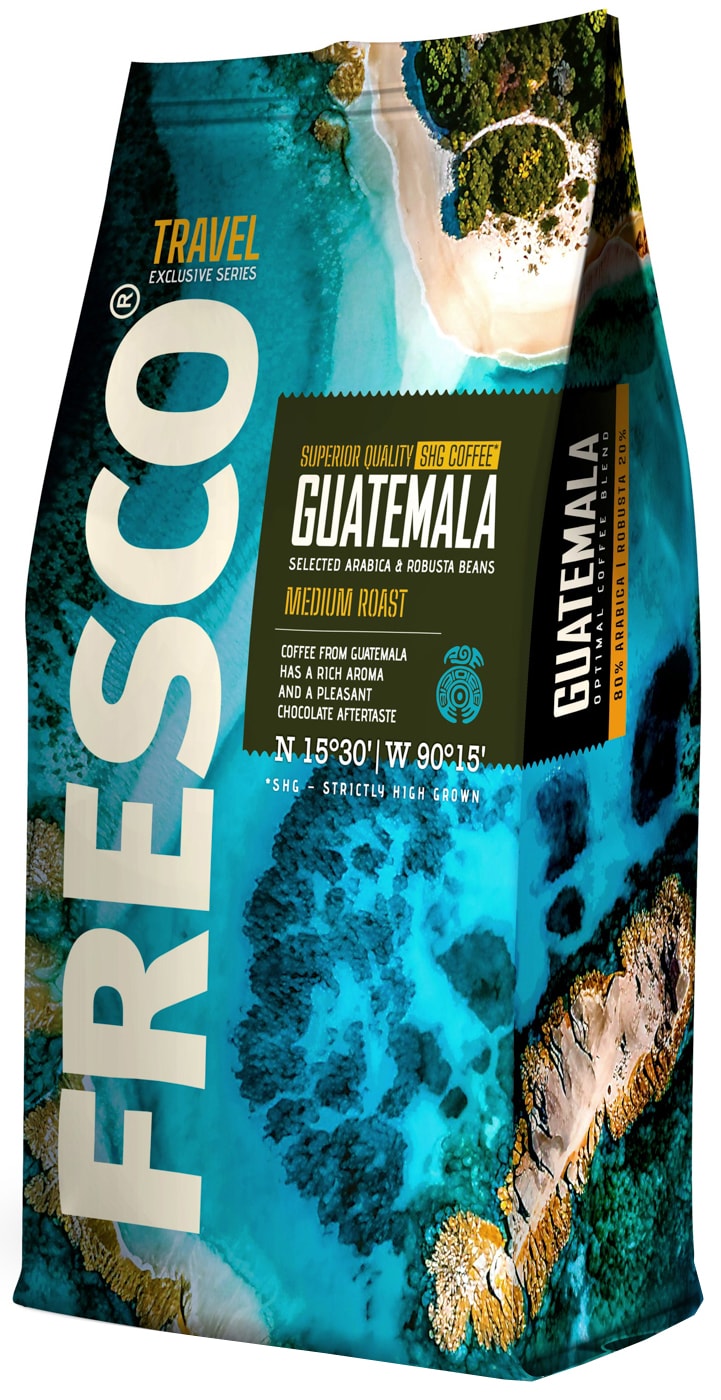 Изображение товара Кофе в зернах Fresco Guatemala 900г - натуральный вкус