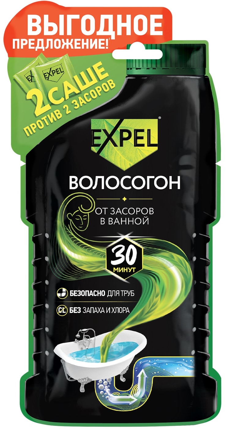 Изображение товара Средство для устранения засоров Expel от волос 100г