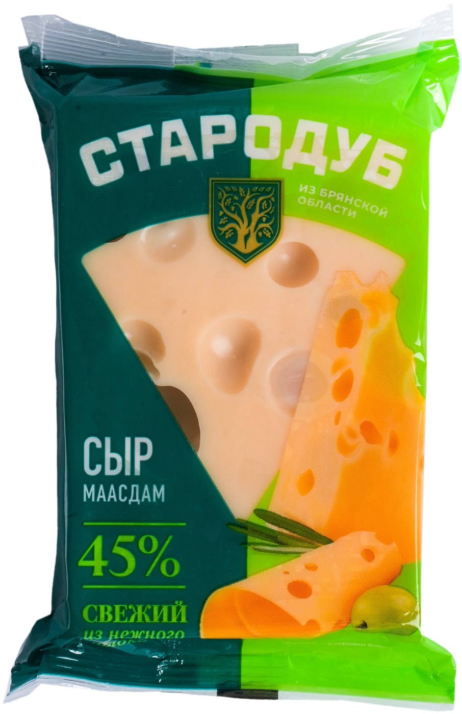 Изображение товара Сыр Стародуб Маасдам 45% 180г