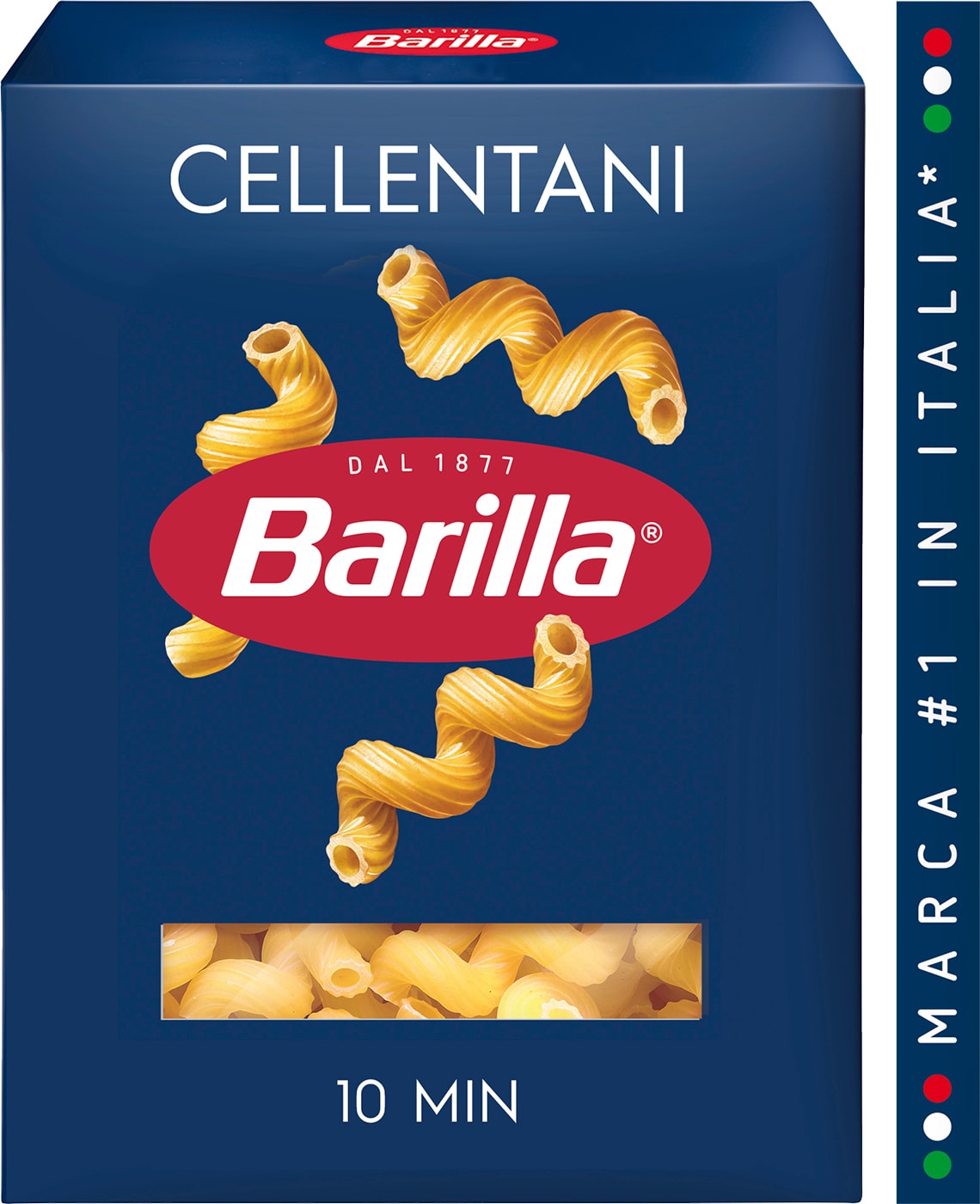 Изображение товара Макароны Barilla Cellentani n. 297 450г - короткие антизалипные паста из твердых сортов