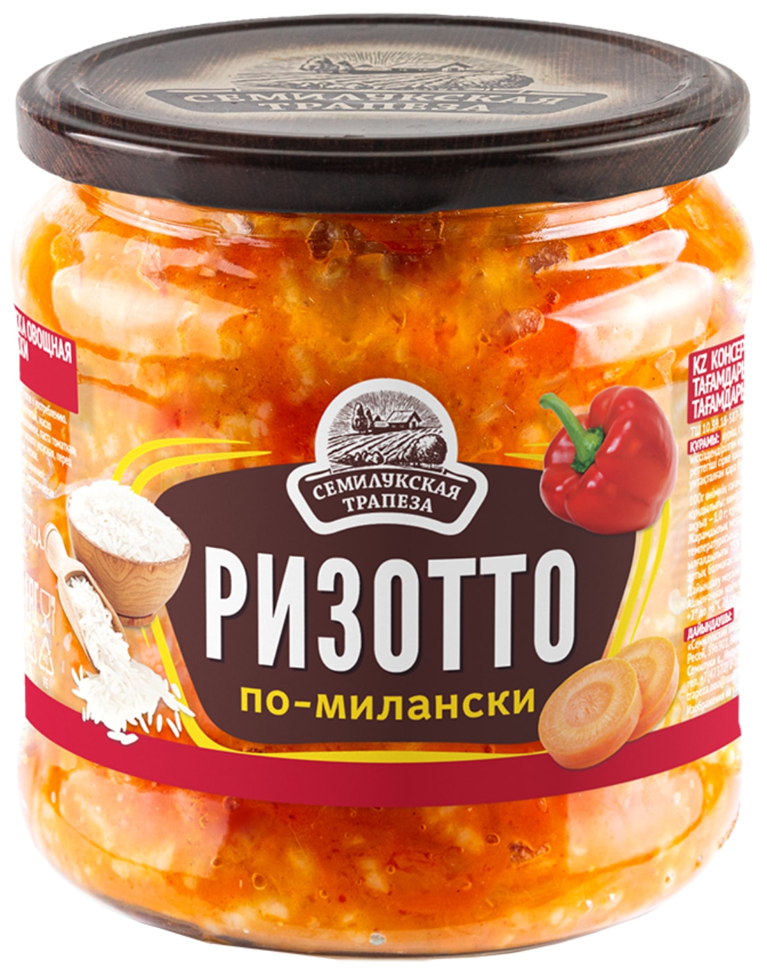 Изображение товара Закуска Семилукская трапеза Ризотто по-милански 460г