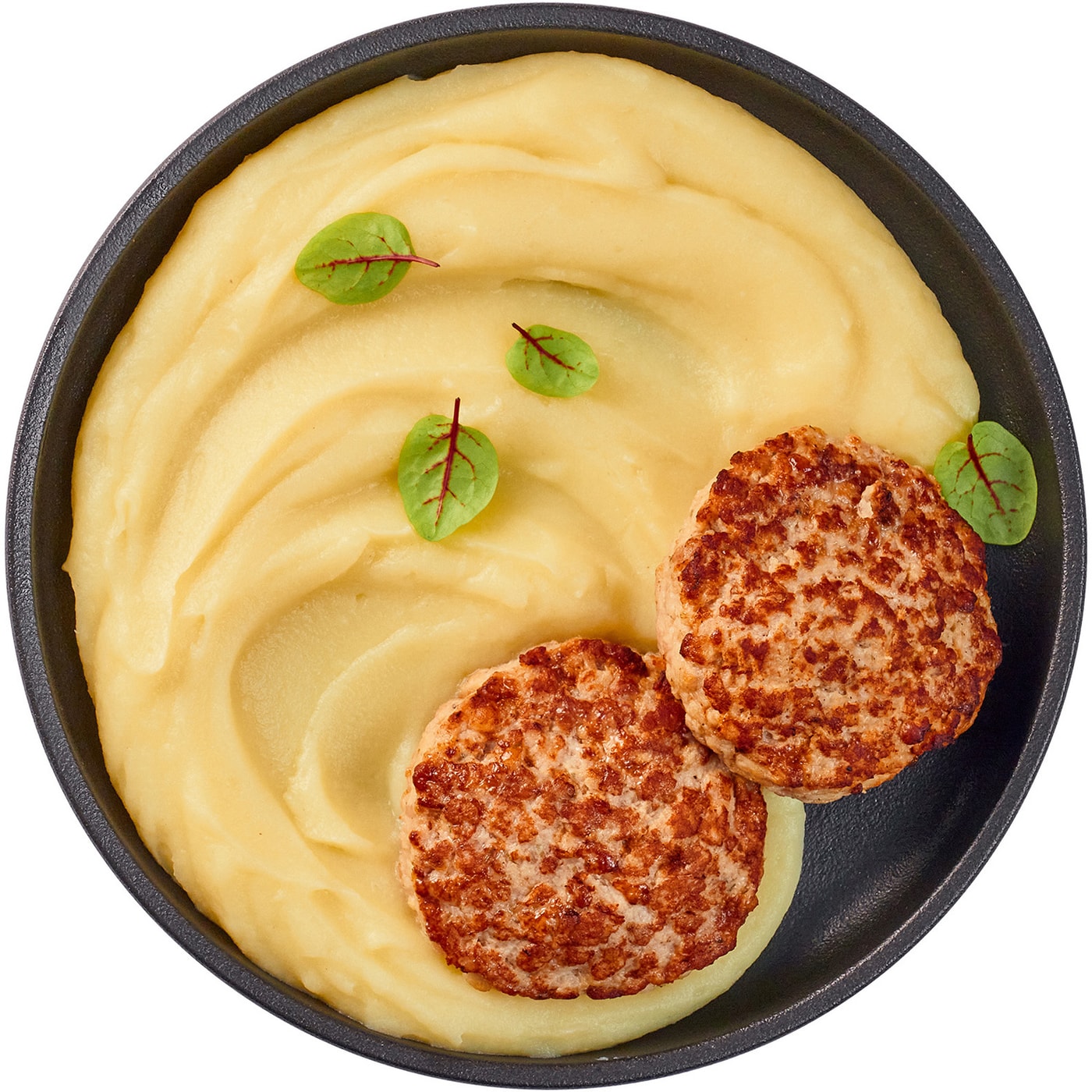 Изображение товара Котлеты Перекресток Select куриные с картофельным пюре 450г