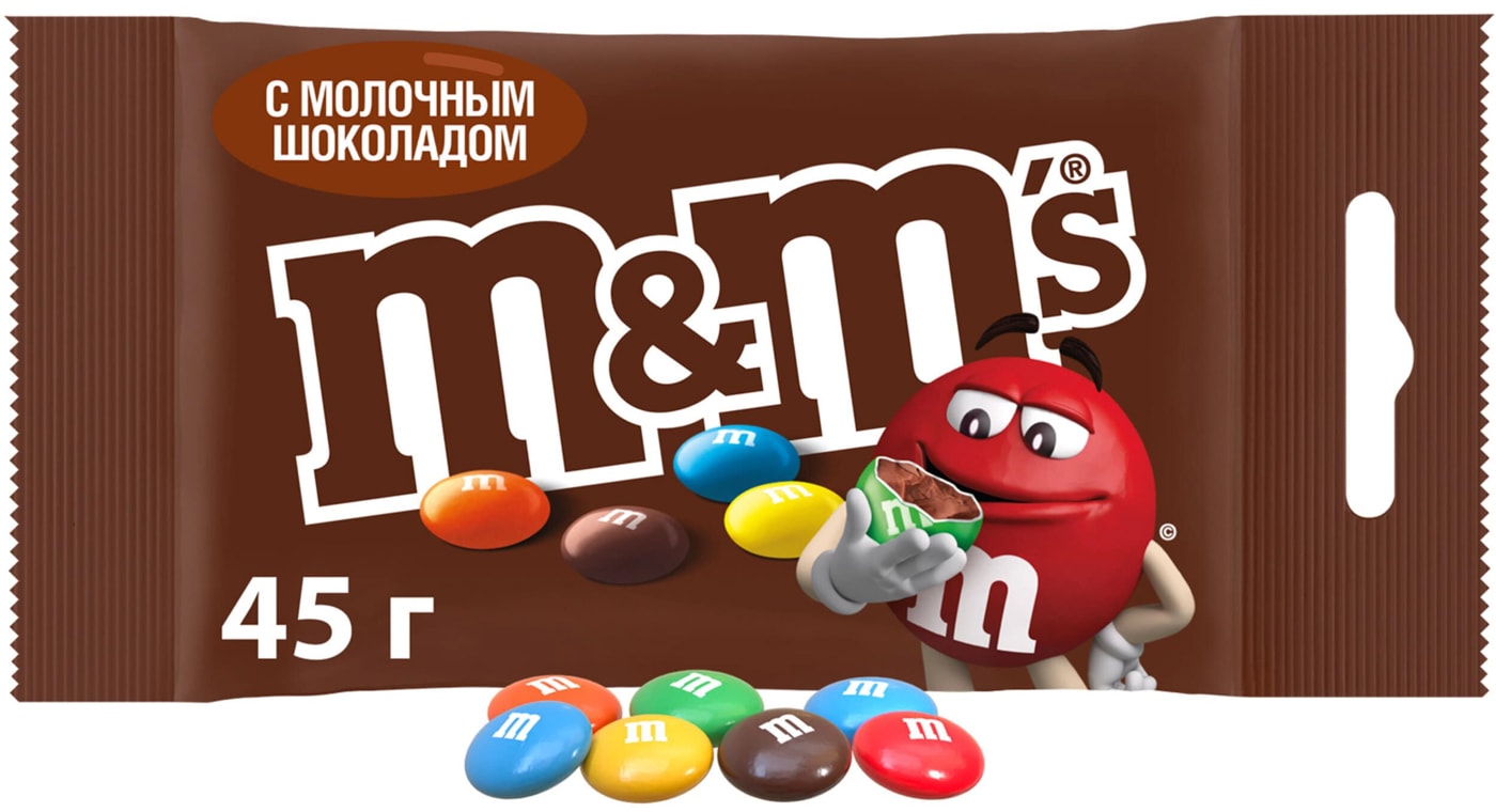 Изображение товара Конфеты M&M'S Драже c молочным шоколадом 45г