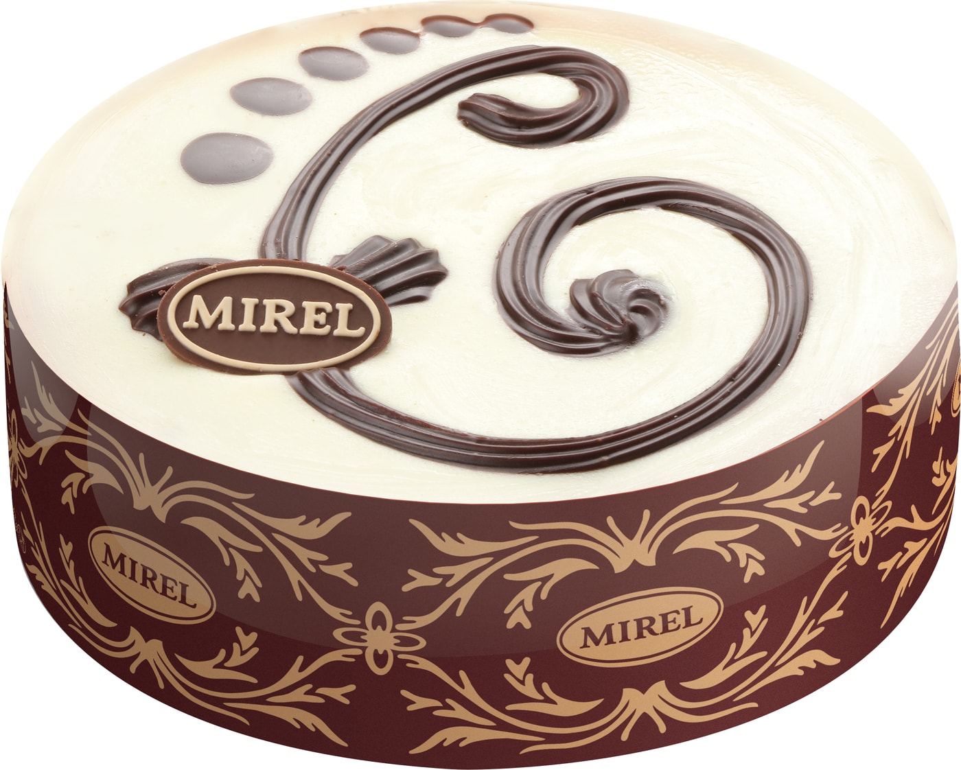 Изображение товара Торт Mirel Три шоколада 750 г бисквитный с шоколадными начинками