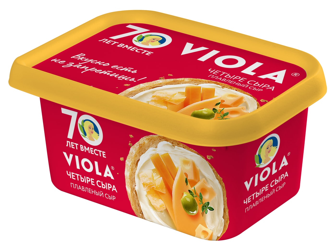 Изображение товара Сыр плавленый Viola Четыре сыра 50% 400г Изображение товара Сыр плавленый Viola Четыре сыра 50% 400г