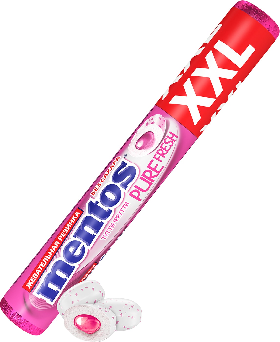 Изображение товара Жевательная резинка Mentos Pure Fresh Тутти-фрутти 23.3г Изображение товара Жевательная резинка Mentos Pure Fresh Тутти-фрутти 23.3г