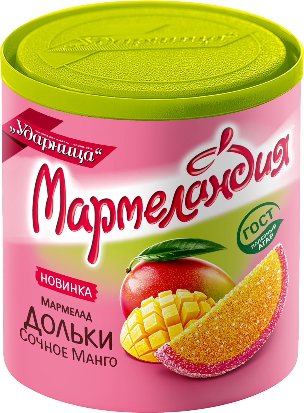 Изображение товара Мармелад Мармеландия Дольки сочное манго 250г