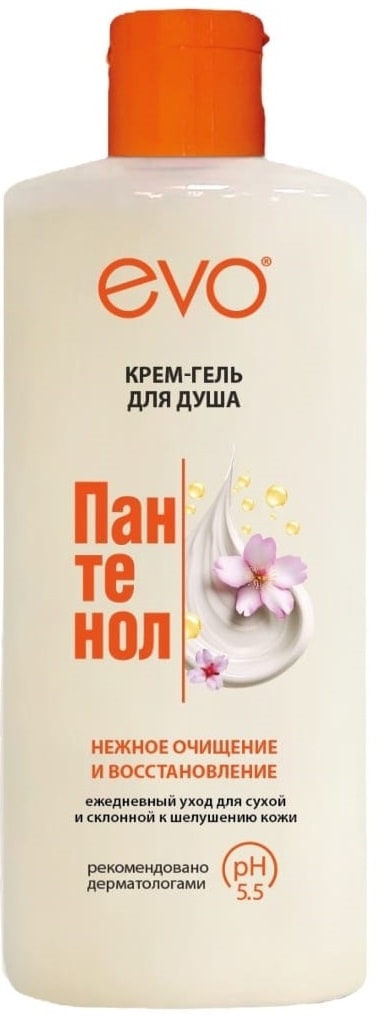 Изображение товара Крем-гель для душа EVO Пантенол для сухой и чувствительной кожи 400мл