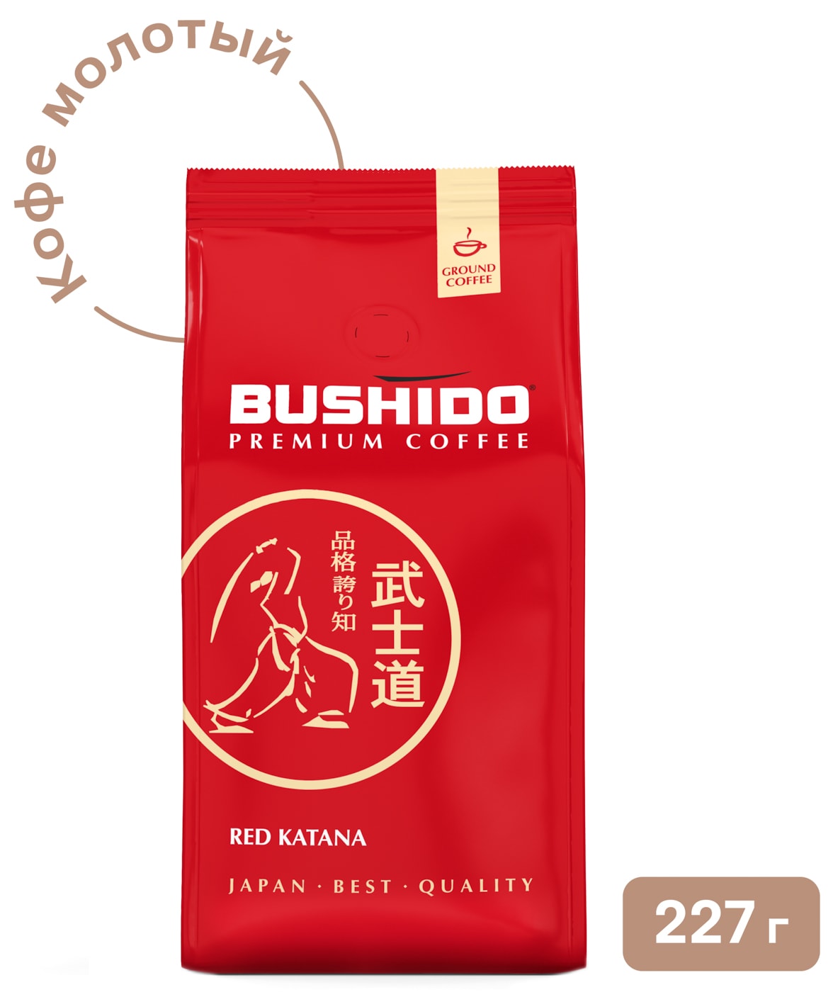 Изображение товара Кофе молотый премиальный Bushido Red Katana 227г, 100% Арабика