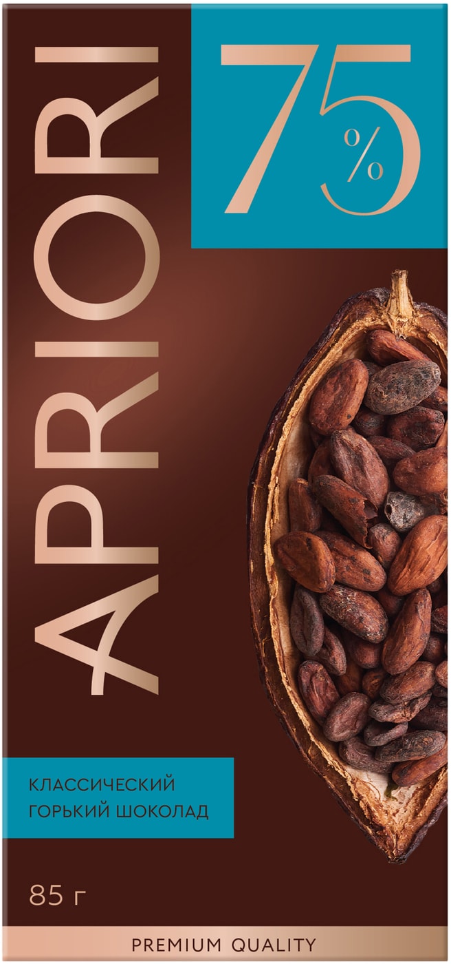 Изображение товара Шоколад Apriori горький 75% какао 85г